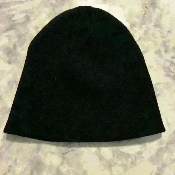 NWOT Techniseal Company Black Acrylic Beanie Hat One Size - Picture 2 of 4